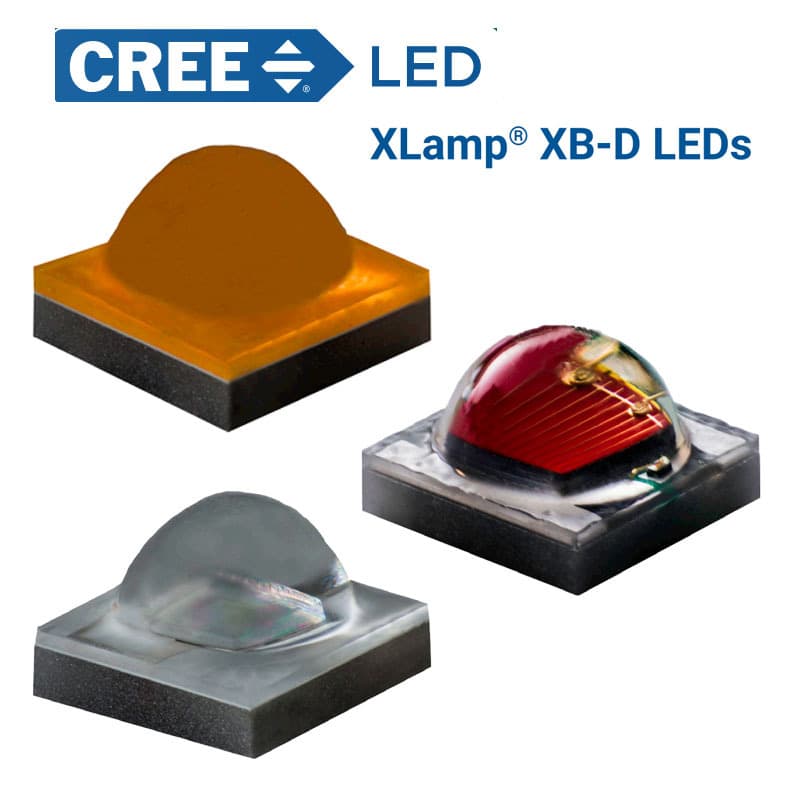 Cree LED beads XBD series 3W white light RGB Cree 2525 SMD colorful high luminous efficacy.