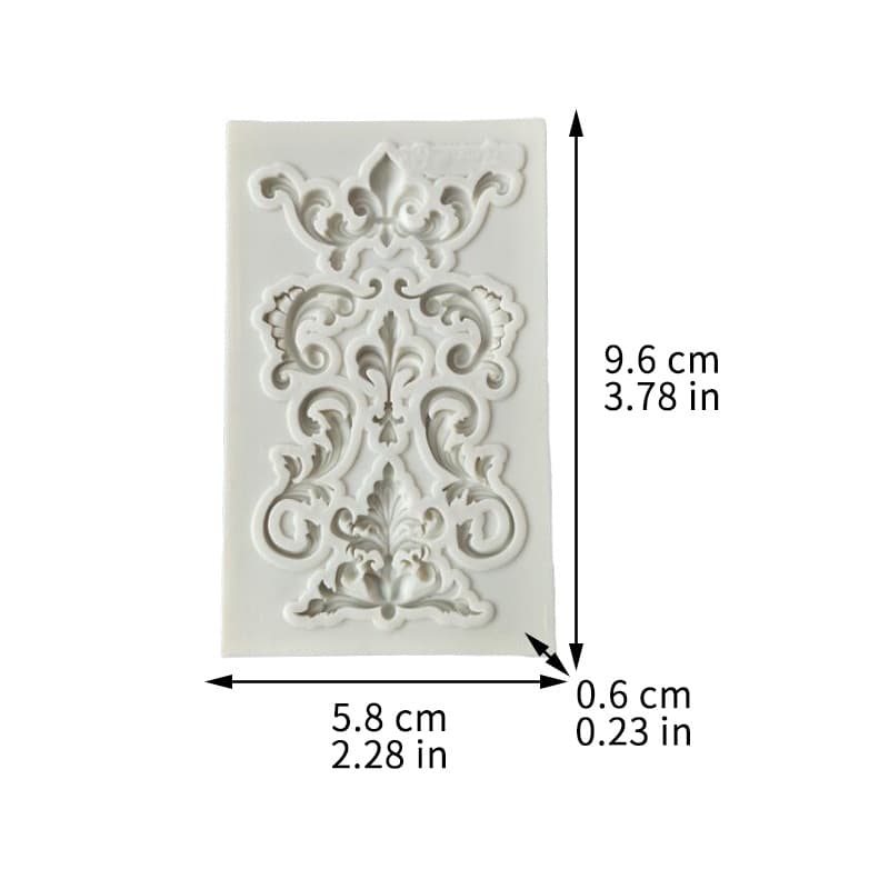 New Patterned Lace Relief Silicone Mold European Vintage Relief Flower DIY Silicone Mold