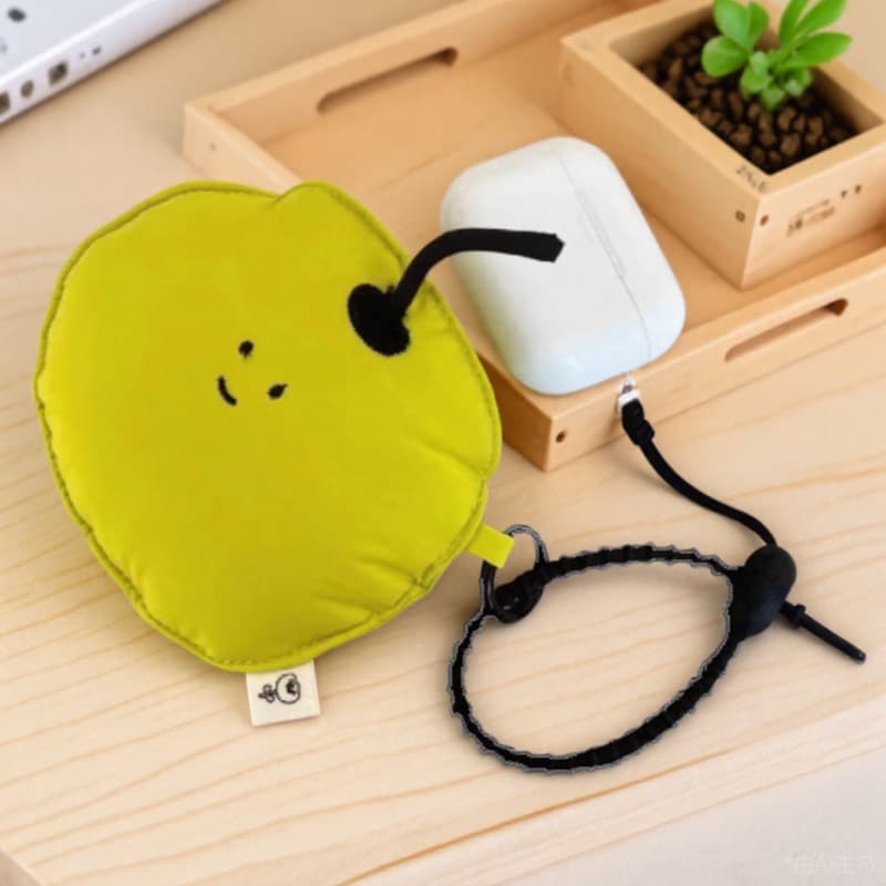 New Soft Drop-Proof Bluetooth Earphone Case Cute Apple Shape Down Earphone Cover Lipstick Key Organizer Pouch