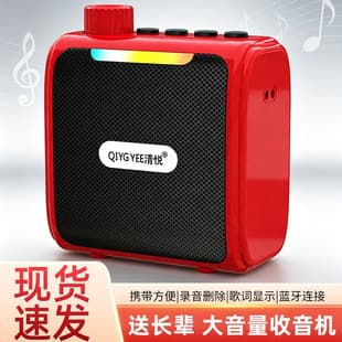 Qingyue S05 Mini New Card-Insert Speaker for Seniors, Portable Dedicated Bluetooth Speaker with Charging