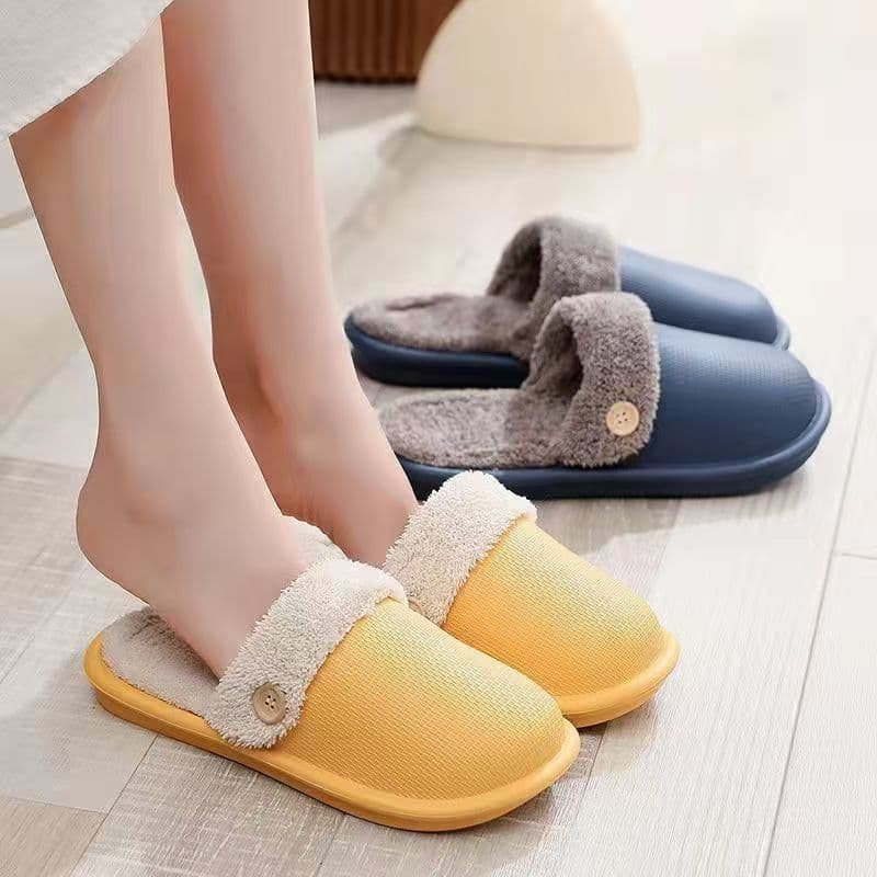 Factory Wholesale New Winter Bao Tou Cotton Slippers, Home Cotton Shoes, Plus Velvet for Warmth, Couple Indoor Slippers, Drop Shipping