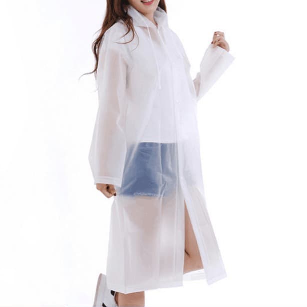Non-disposable adult EVA fashionable outdoor hiking full-body raincoat for cycling, tourism, fishing, spectator events and rafting
