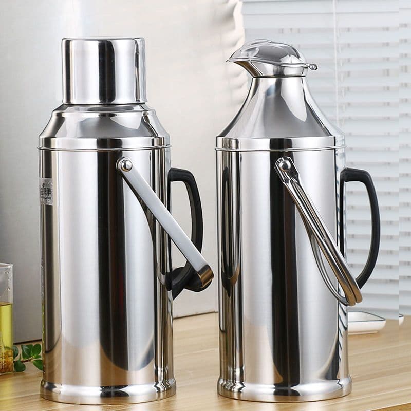 【Free Shipping】304 Stainless Steel Shell Household Thermos Bottle Hot Water Bottle Student Dormitory Thermos Bottle Glass