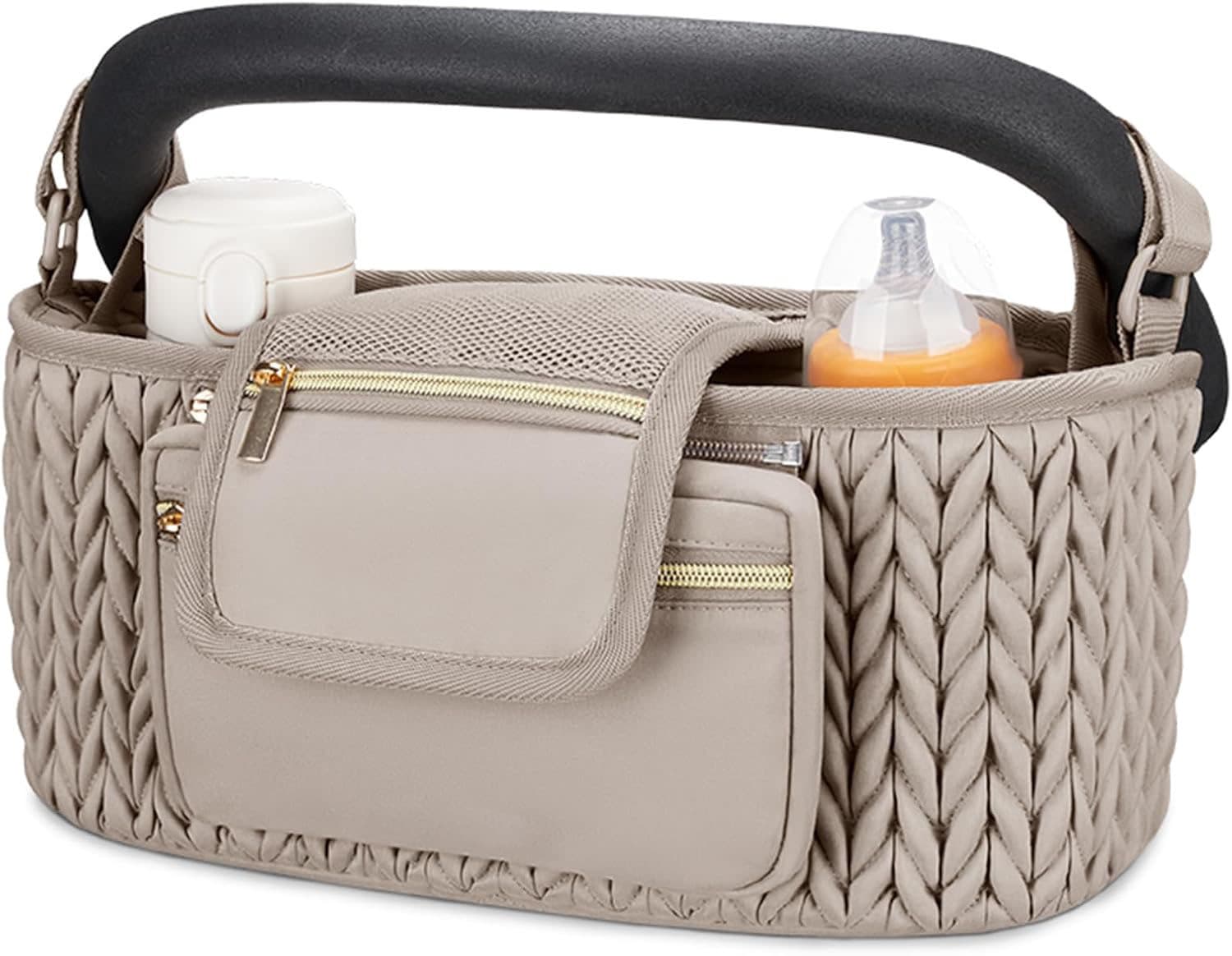 Amazon Best-Selling Universal Stroller Organizer with Insulated Cup Holder Diaper Storage Bag Baby Pushchair Hanging Bag