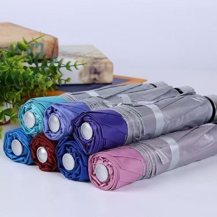Manual 8-bone silver glue umbrella sunshade umbrella sun protection umbrella sunny or rainy dual-use umbrella three-fold umbrella wholesale advertising umbrella print LOG