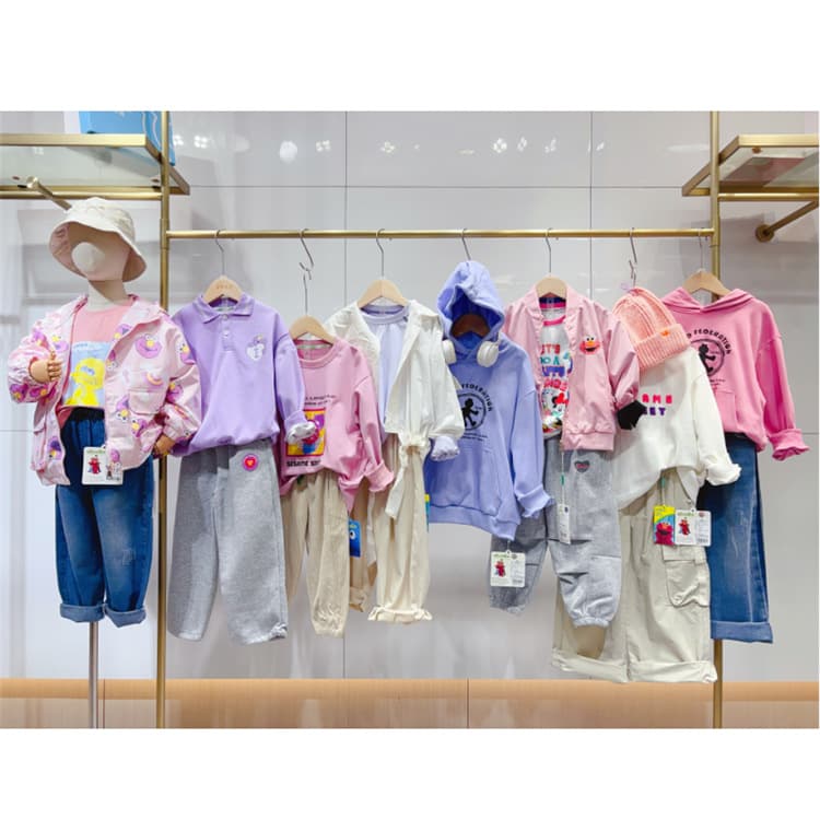 Authentic Sesame Street Children's Clothing Autumn Wholesale Big Brand Unique Children's Clothing Wholesale Children's Clothing Final Sale Wholesale Stall Children's Clothing