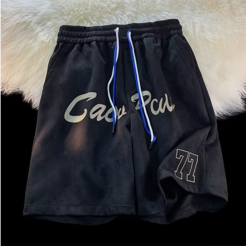 Men's Shorts Hong Kong Style Ins Fashion Brand Straight Basketball Sports Pants Summer 2023 Loose Casual Cropped Pants