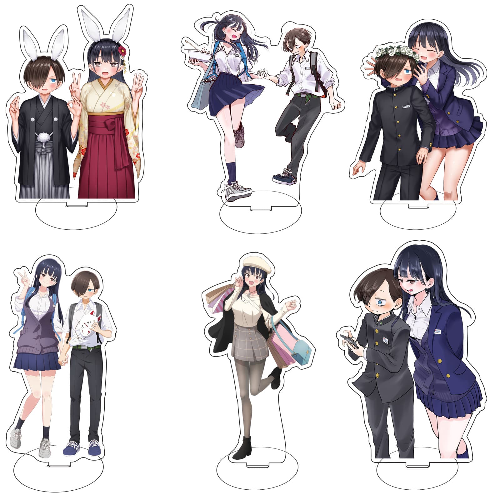 [Mezzanine double-sided] Japanese comic My Heart is Dangerous Things Ichikawa Kyotaro Yamada Anna Acrylic Stand