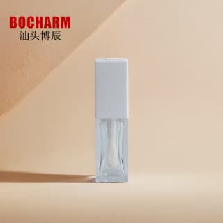 Bochen customized new thick-walled lip glaze tube square transparent lipstick tube lip gloss color mud empty tube makeup packaging material