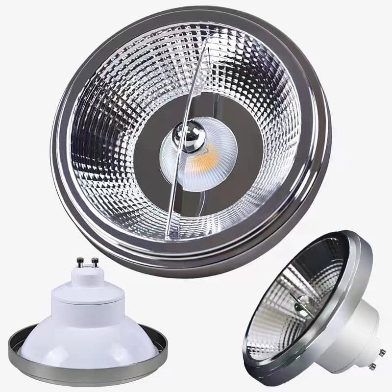 LED Light Guide Column Style AR111 Bean Light 15W GU10 G53 COB Bulb 111*73mm Dimmable