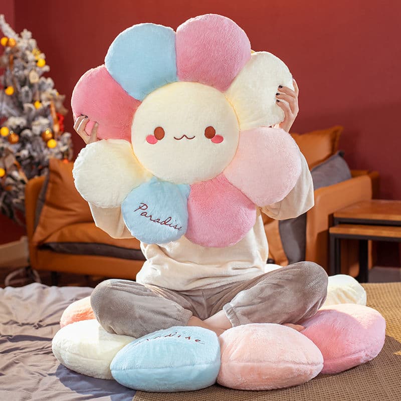 Thick Petal Round Cushion for Chair, Office Seat Cushion for Long Sitting, Stool Pad, Butt Pad