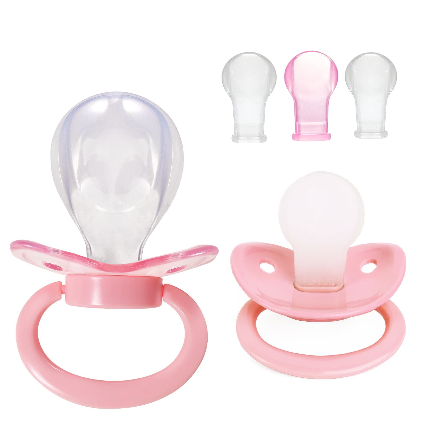 Large ABDL New Extra Large Adult Pacifier Big Nipple Set DDLG Adult Adult-Sized Comfort Pacifier