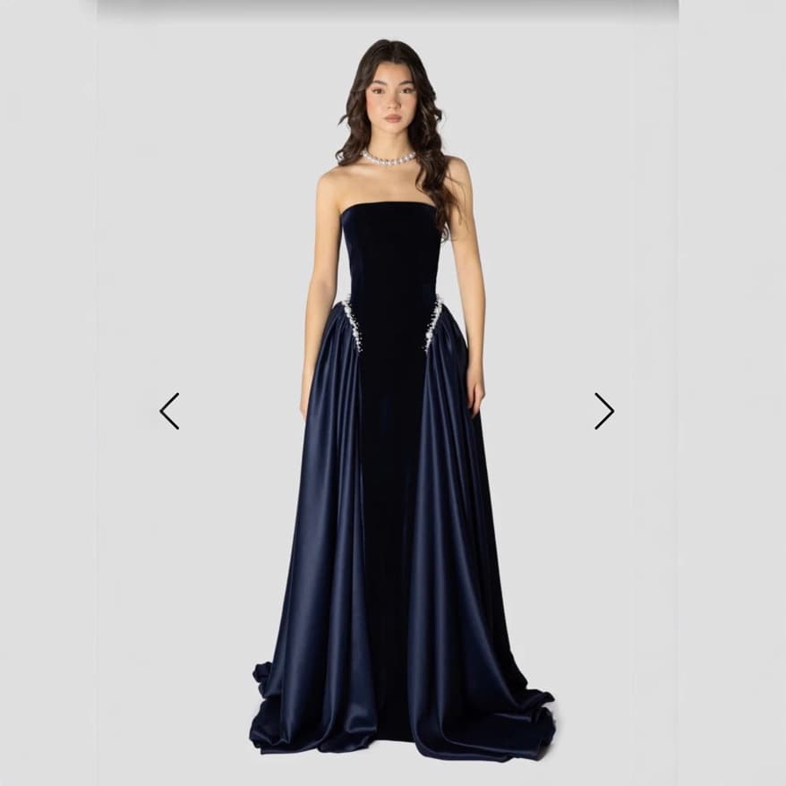 2025 European and American cross-border fashion trend new large skirt floor-length fishtail banquet evening dress