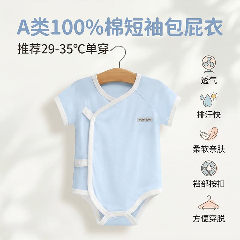 Newborn Baby Romper Summer Bodysuit Baby Clothes