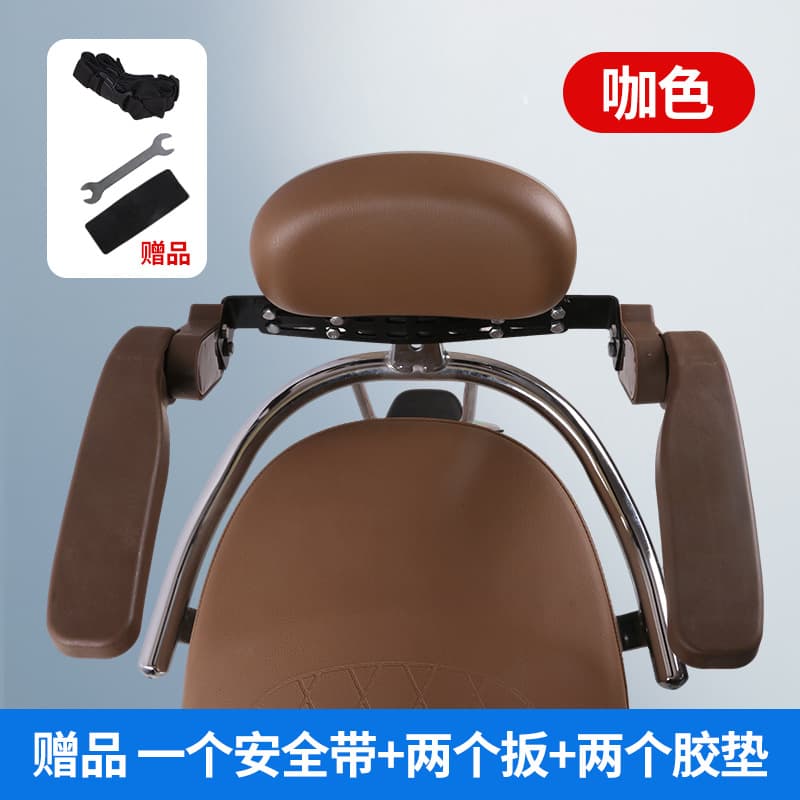 New Foldable Electric Bike Child Rear Seat with Safety Guard Rail, Anti-Fall, Adjustable Height, Waterproof, Rotatable