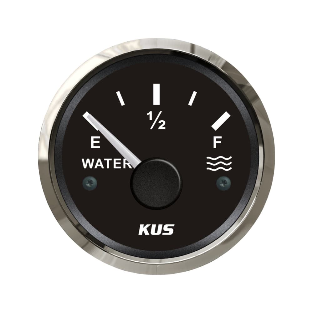 KUS Genuine Gauge 52mm Water Level Gauge Marine Car RV with Night Light 12V 24V Working Voltage