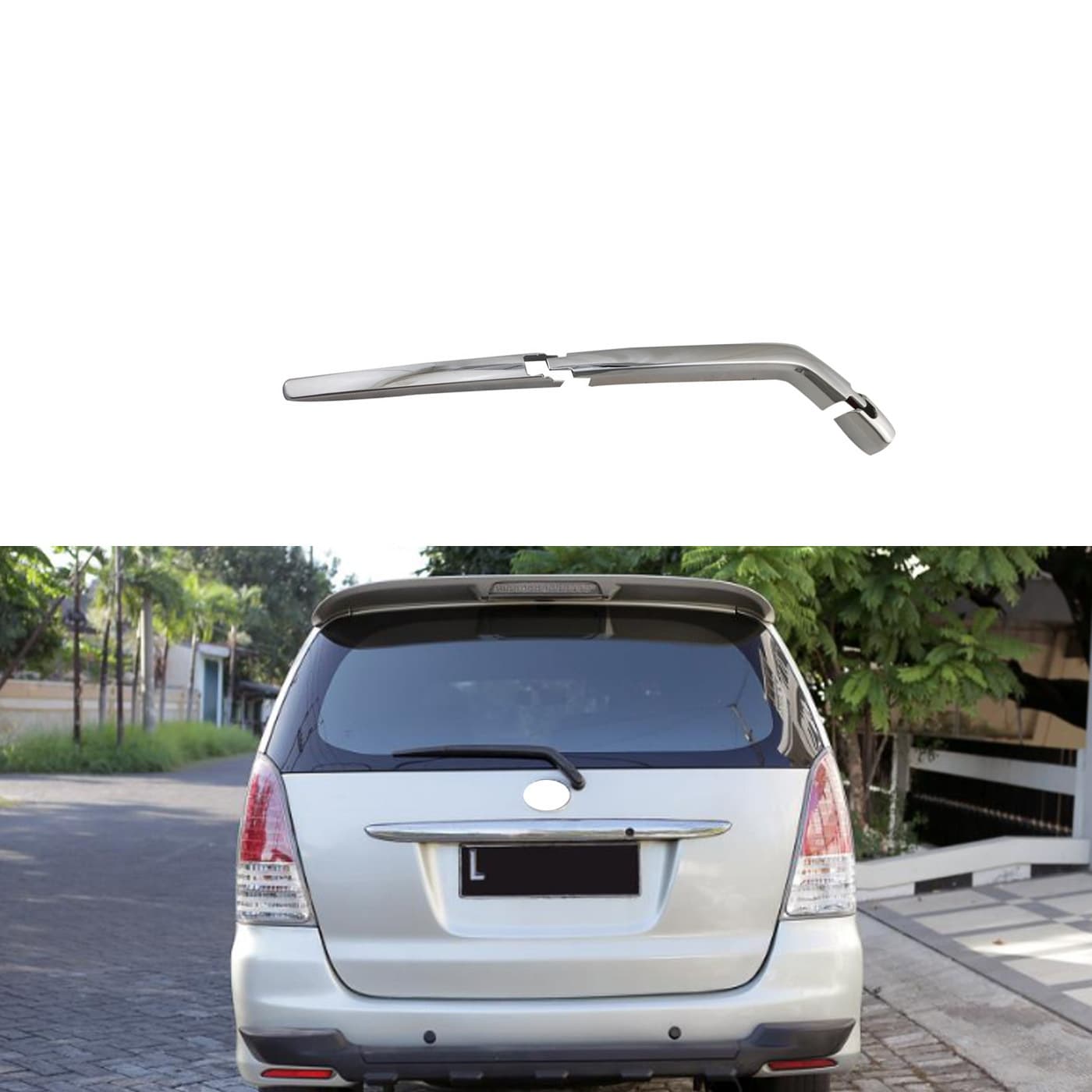 Suitable for Toyota 2003-2008 Innova Rear Wiper Cover Wiper Cover Abs Electroplated Parts