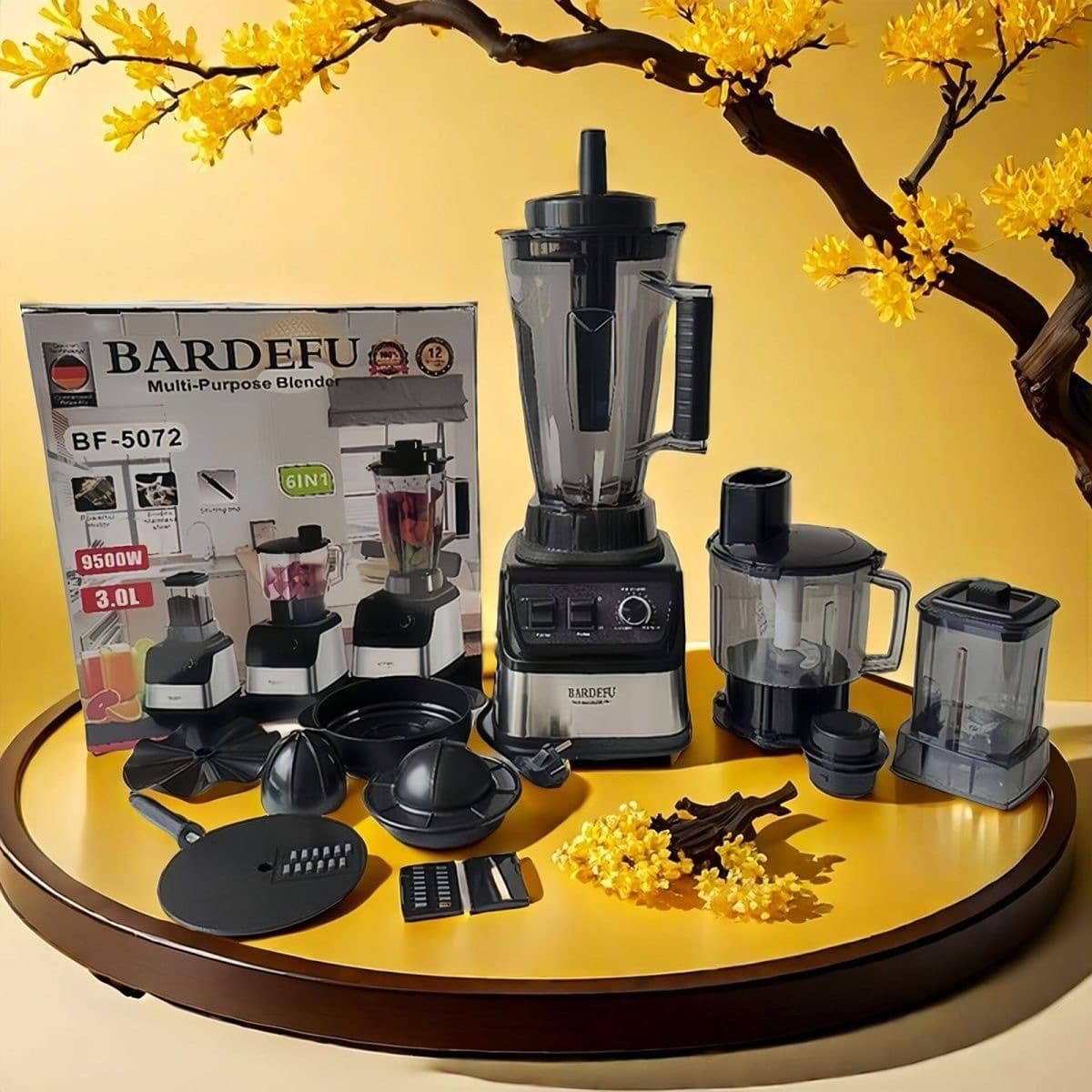 4L8in1blender cross-border stainless steel large capacity metal wall breaker meat grinder household mixing and cooking machine