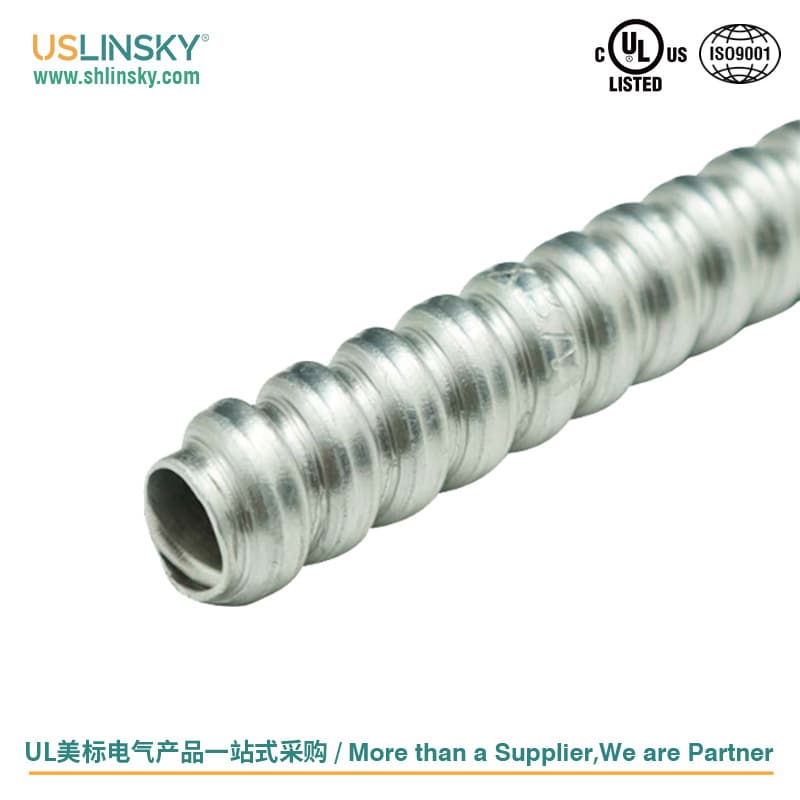 USLINSKY US Standard Metal Hose, Aluminum Electrical Cable Protection Hose Multiple Specifications UL1 Certified