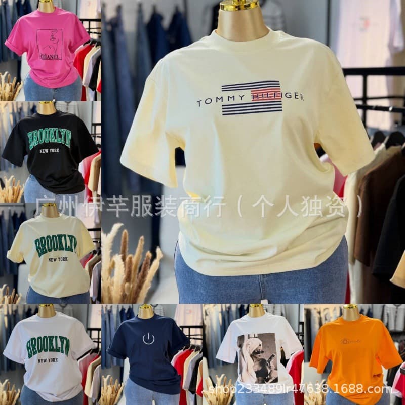 Women's Short-Sleeve T-Shirt Top, Women's T-Shirt, In-Stock Wholesale