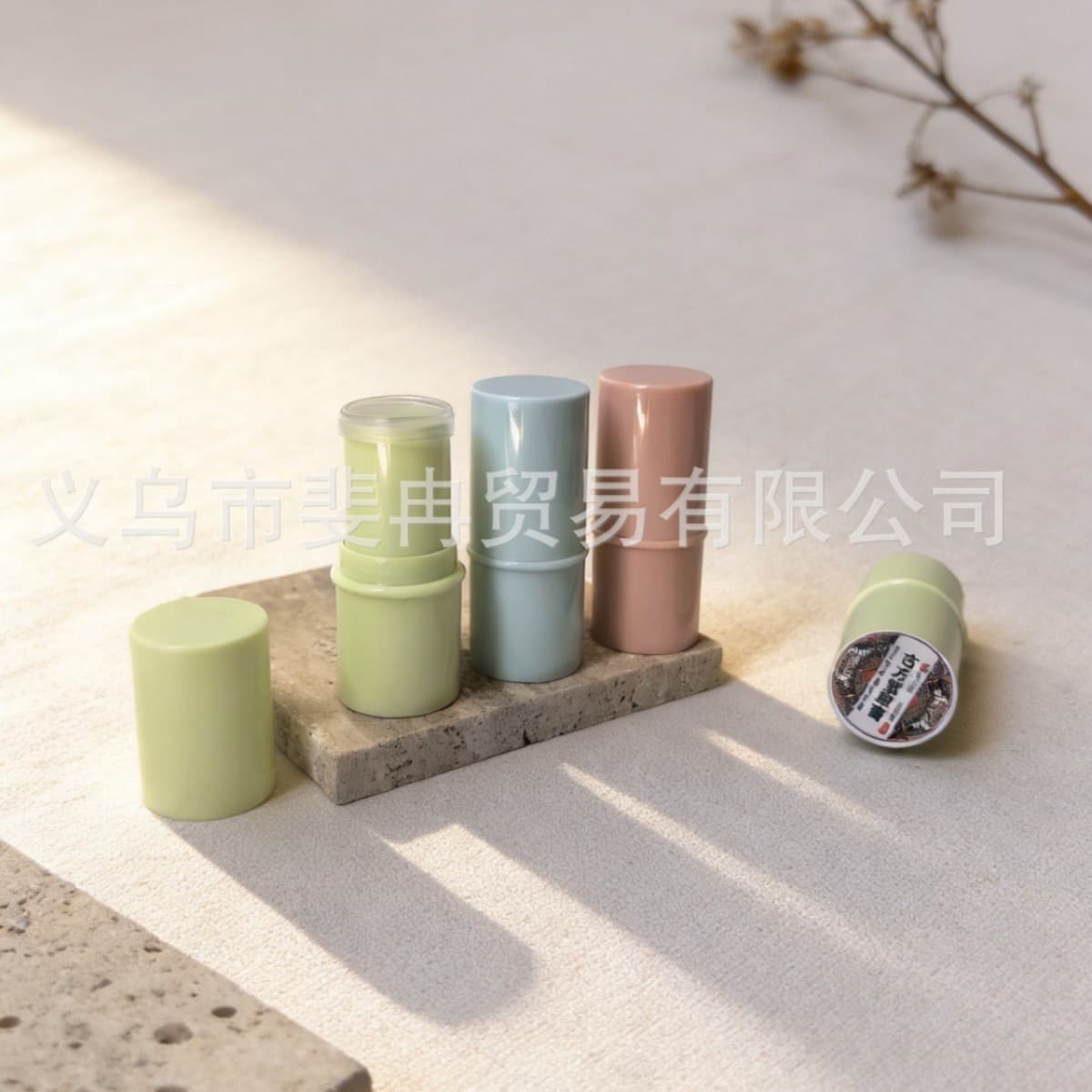 DIY Lithospermum Paste Stick 6ml Balm Concealer Stick Empty Tube Green Grass Cream Mugwort Cream Packed Solid Blush Stick Spot