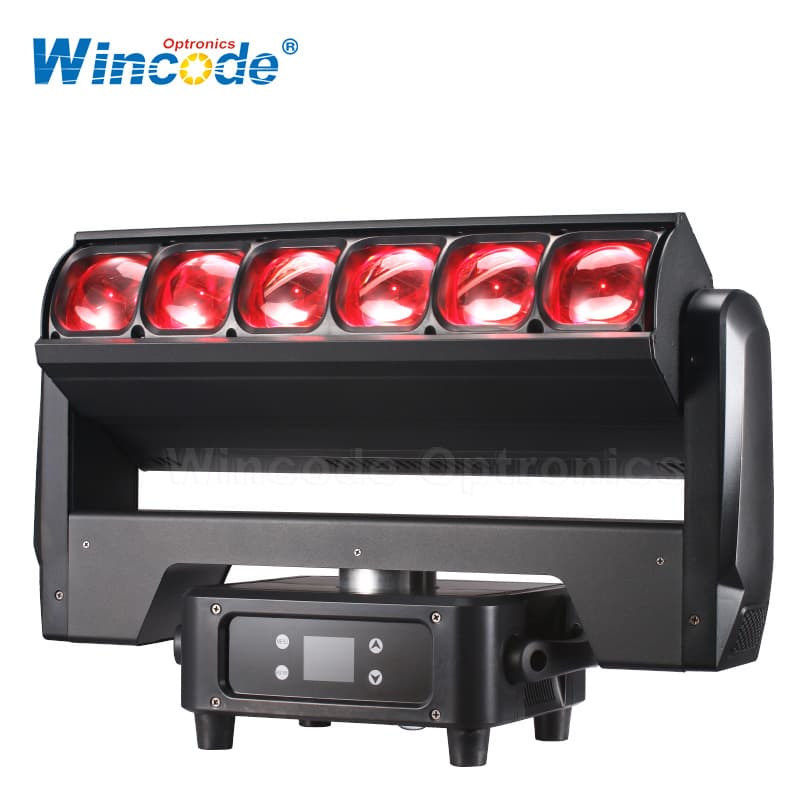 6pcs 60W Beam Strobe Double Sided Moving Head Light