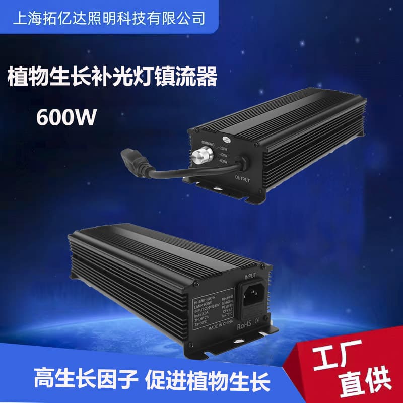 Cross-border Exclusive Plant Grow Light Sodium Lamp Electronic Ballast Greenhouse Plant Growth Light Driver