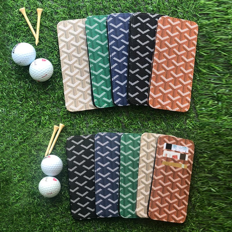 Korean Style New Golf Ball Wallet Long Plaid Magic Wallet Outdoor Portable Coin Purse