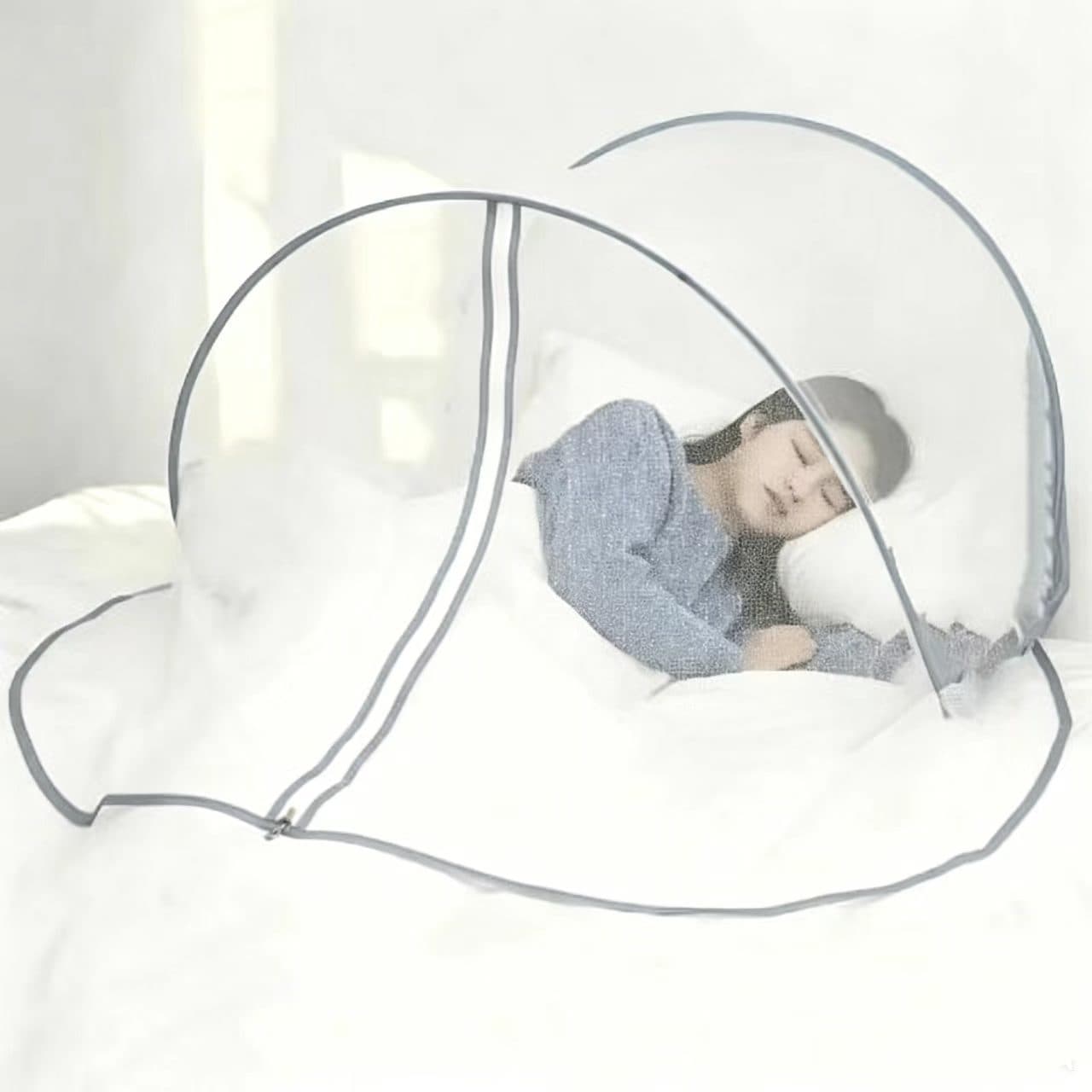 Mosquito net portable folding installation-free encrypted mesh anti-mosquito cover travel home bedside cover head mosquito net