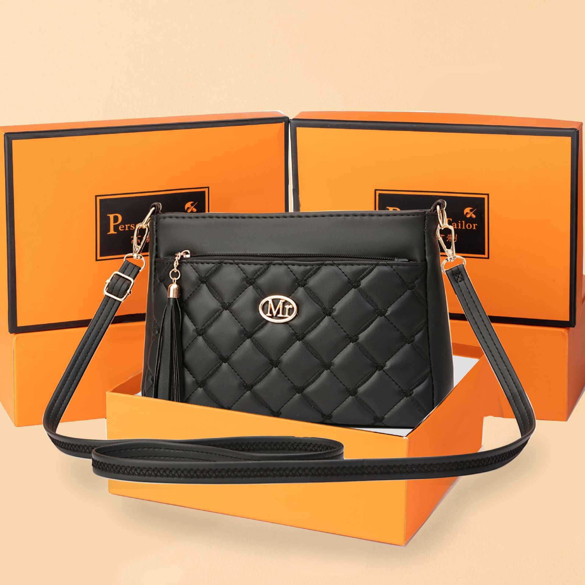 New Cross-border Large Capacity Square Bag Fashion Chanel-style Shoulder Bag Retro Premium Fringe Multi-compartment Crossbody Bag
