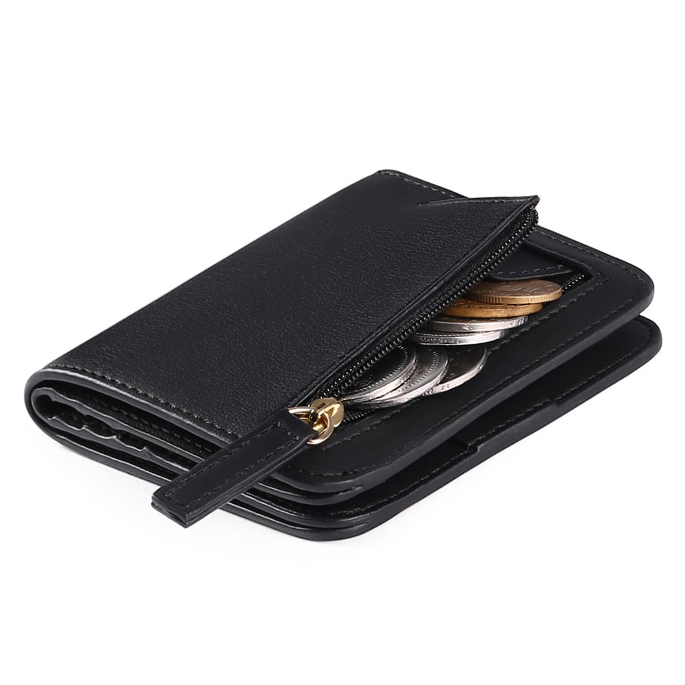 2023 New Ultra-thin Women's Short Wallet Simple Korean Style Pu Coin Purse Money Clip
