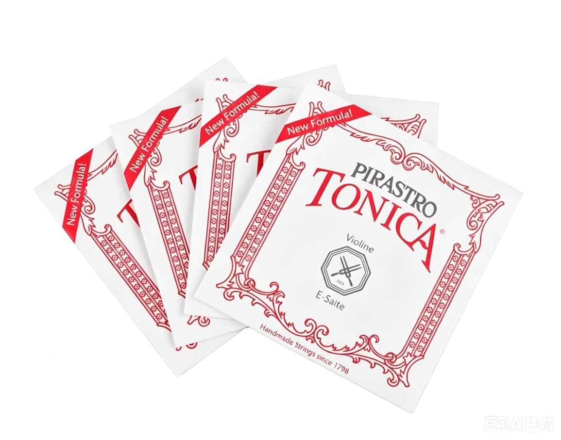 PIRASTRO Tonica Violin Strings Tonica Red Strip Instrument Green Strip