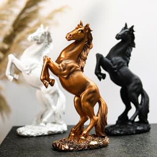 European Style Home Decoration Housewarming Business Opening Gift New Model Leaping Horse Living Room Office Craft