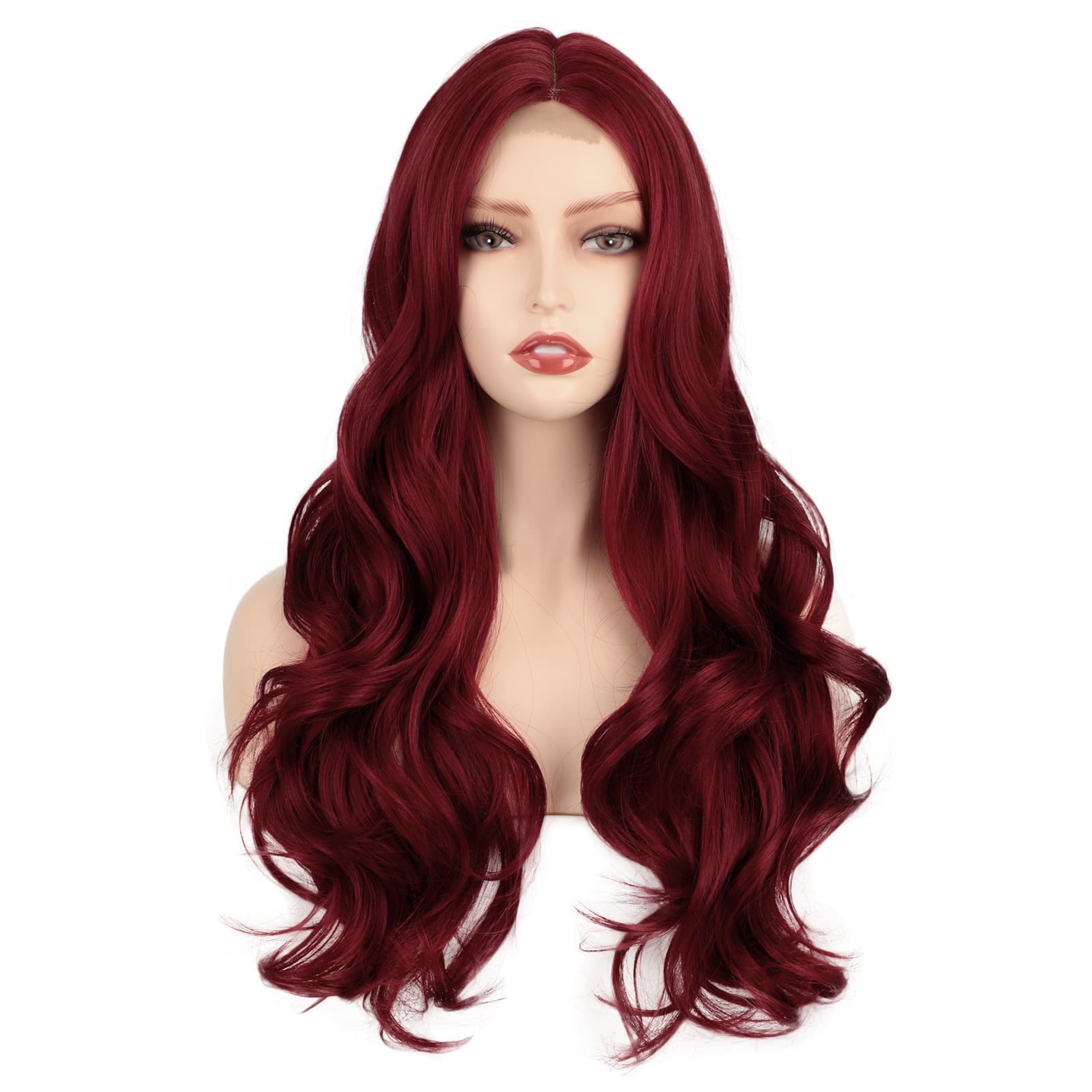 2021 New Style Women's Wig Long Curly Hair Synthetic Wave Hair Cover European Style Ladies Fake Head Cover