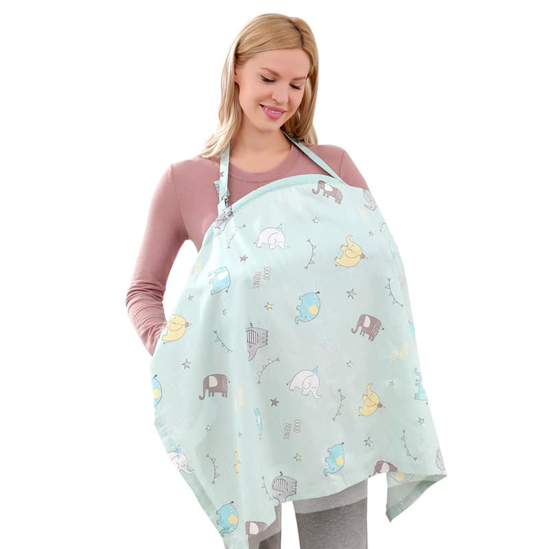 Nursing Cover for Outdoors, Multi-functional Breastfeeding Cloak, Summer Breathable Thin Shade for Privacy and Anti-exposure