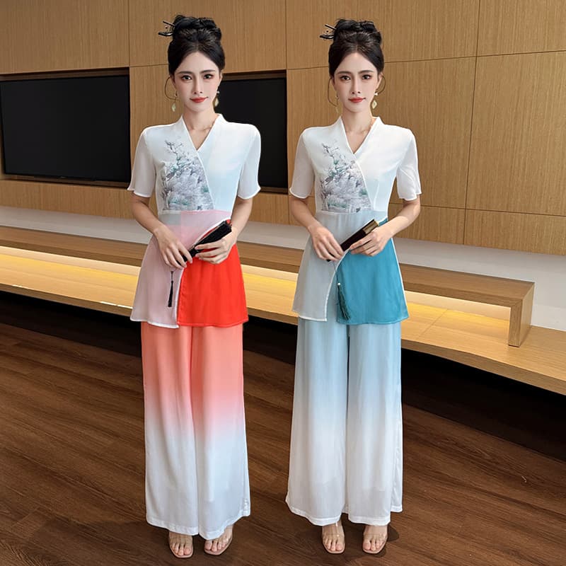 2025 Spring Summer New Chinese Retro Ear Cleaning Technician Women's Foot Bath Technician Workwear, National Style Foot Therapy SPA Uniform