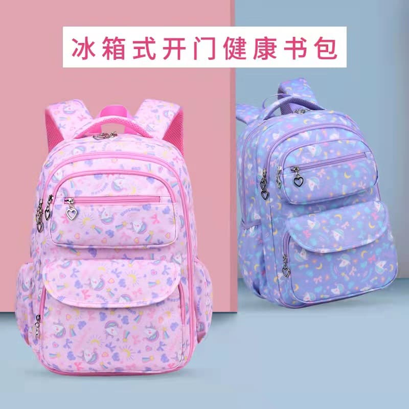 Lightweight Stress-relief School Bags For Primary Girls Grades 1-3-6 Logo Printing Super Lightweight Children's Backpack