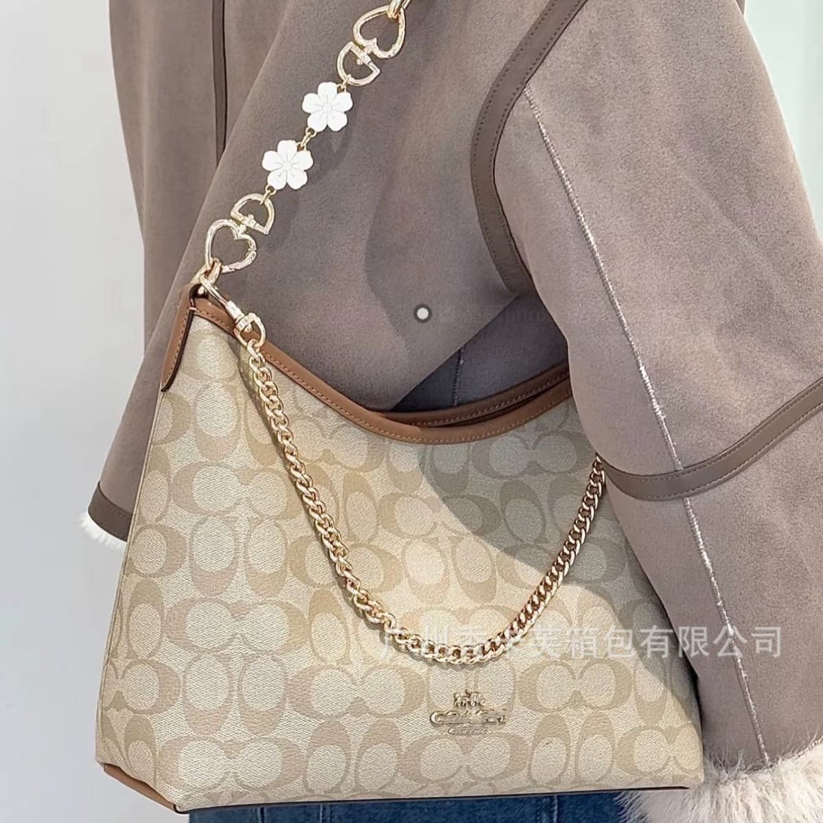 New Coco Laurel Hobo Bag Versatile Light Luxury Underarm Bag Handbag Large Capacity Shoulder Crossbody Women's Bag