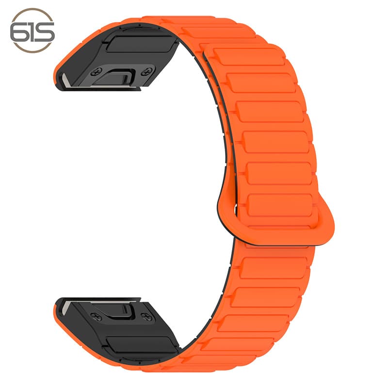 61S Compatible with Garmin Fenix 8 / Fenix 7X Pro Epix Liquid Silicone Magnetic Strap