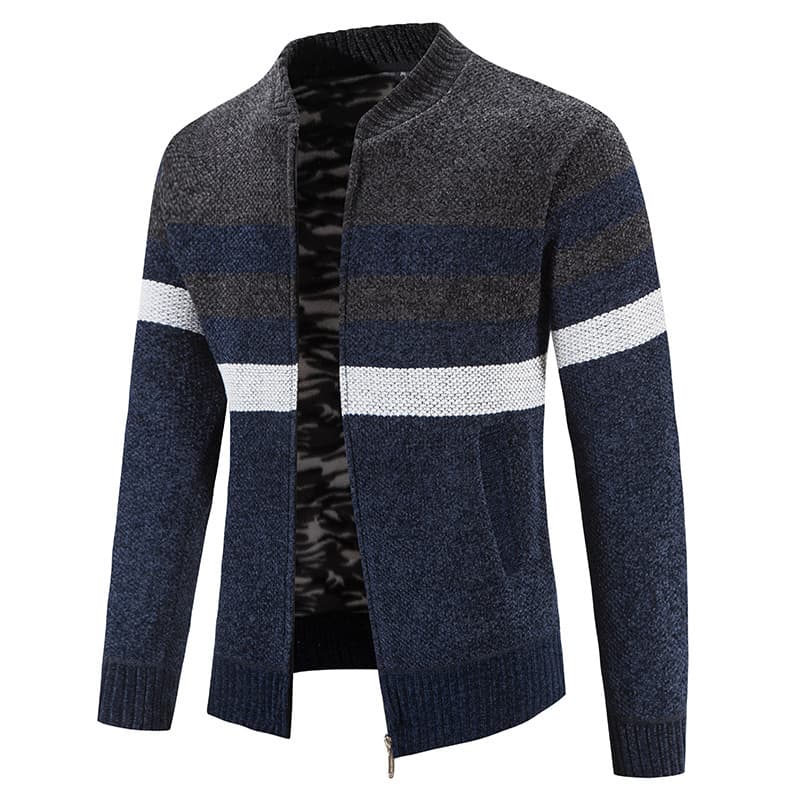 2026 Situ Men's New Jacket Cardigan Spring Autumn Men Knit Sweater Chenille Warm Top Winter Overseas Cross-Border