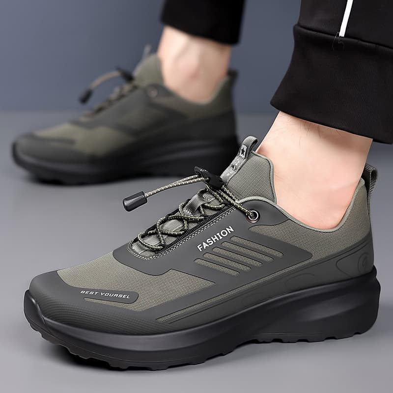 Cross-border Men's Shoes 2024 New Mesh Shoes Breathable Soft Sole Outdoor Hiking Shoes Casual Men's Sports Running Shoes