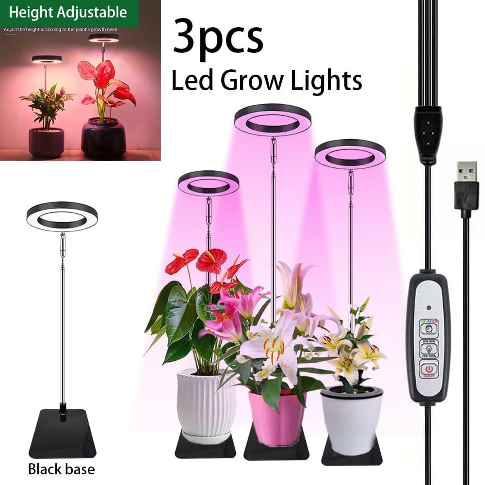 Popular LED plant lamp indoor green plant flower fill light USB full spectrum imitation sun greenhouse vegetable growth lamp