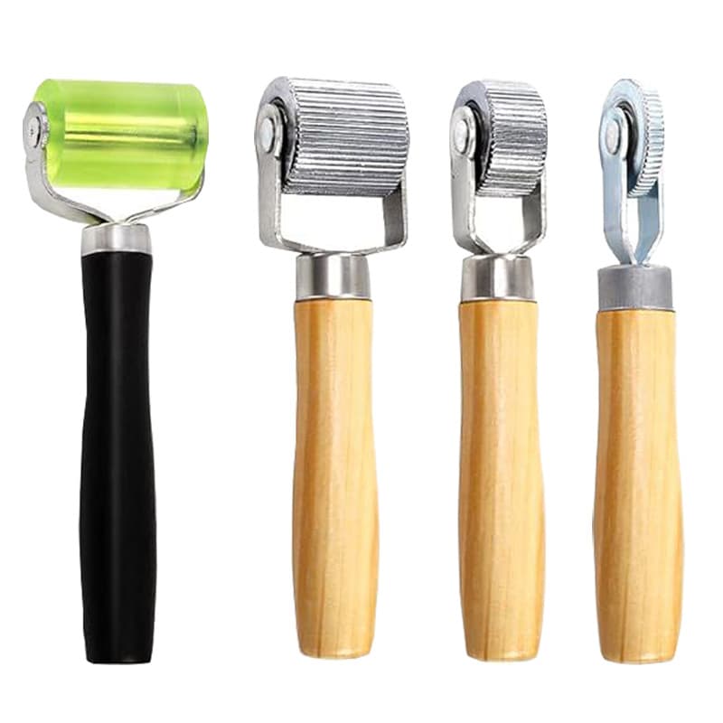 Car tire repair pressure wheel scraper tire repair tool kit compaction wheel audio soundproof roller decoration push wheel