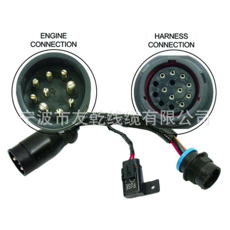 Mercury 8m0153356 14-Pin Boat Harness - 10-Pin Engine Connector Adapter Wiring Harness