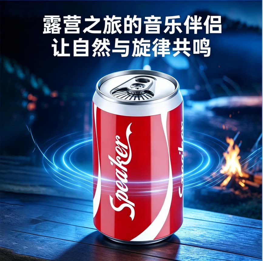 Wireless Bluetooth Speaker Mini Portable Stereo Can-shaped Computer Subwoofer Easy-to-carry Car Speaker