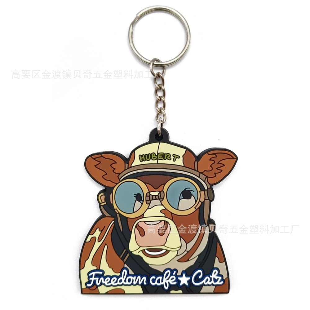 Custom PVC Keychain Soft Rubber Keychain Promotional Event Small Gift Car Keyring Bag Charm