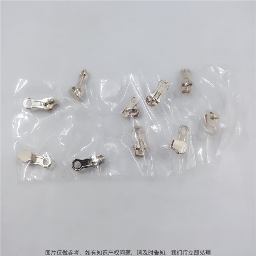 Factory Direct No.5 Light Gold Universal Pull Tab, Home Textile Leather Bag Zipper Pull, Pillow Zipper Pull, Duvet Cover Zipper Head