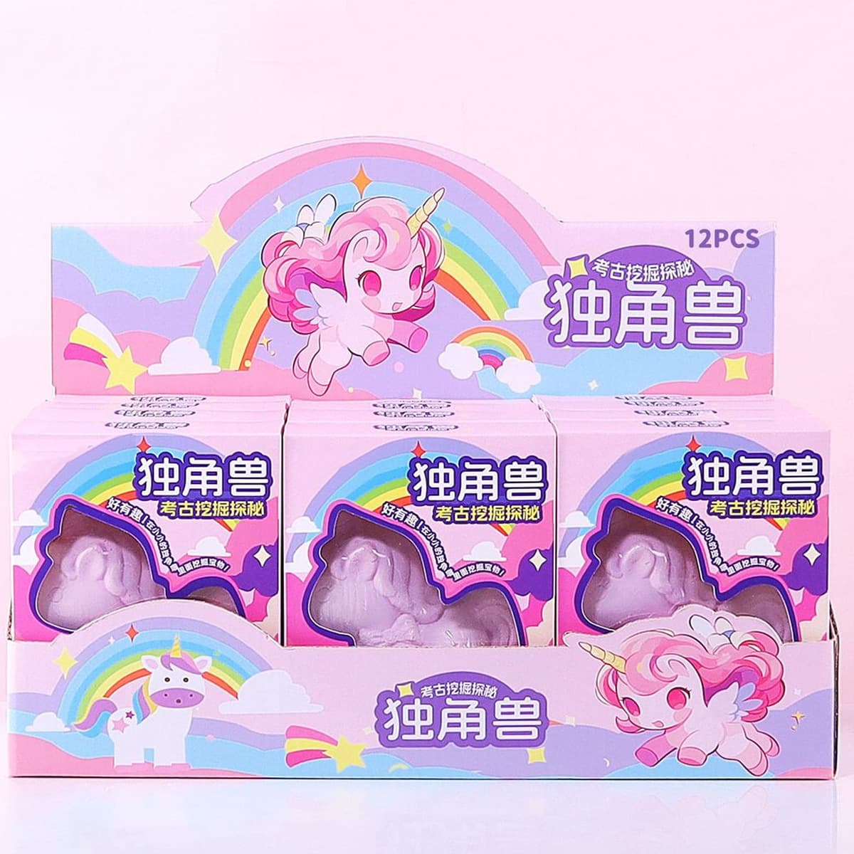 Rainbow Pony Archaeological Digging Window Edition, Fun Play Treasure Hunt Adventure Props, Focus Archaeological Digging Toys