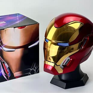 Mechahead MK50 Iron Man Helmet Voice-Controlled Wearable Black Tech Accessory Recommended by Advanced Enthusiasts