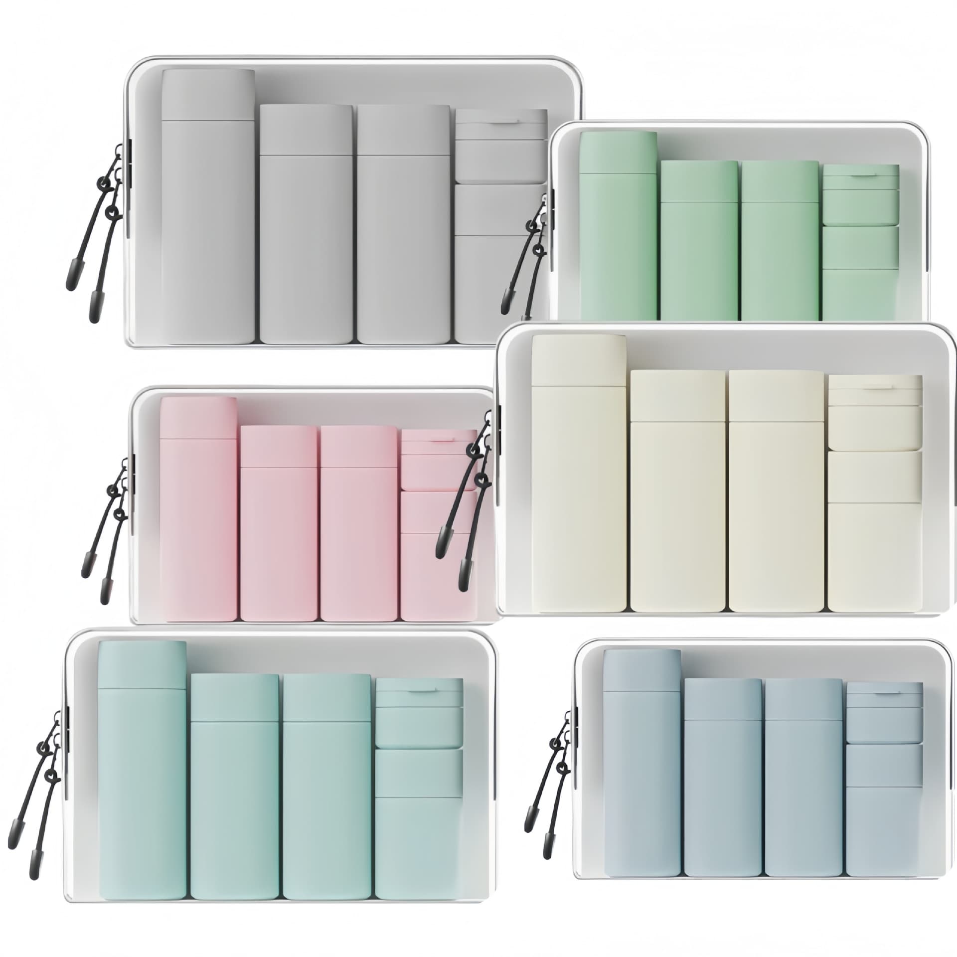 Travel toiletry bottles Comes with a toiletry kit 5PCS Set